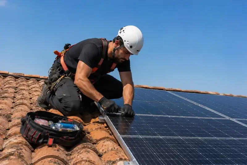 Maintenance et monitoring de panneaux solaires à Marcilloles